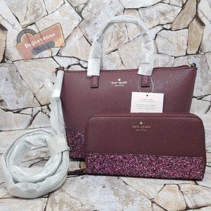 #bagsavenue ina greta satchel cherrywood pvc neda wallet burgundy Kate Spade